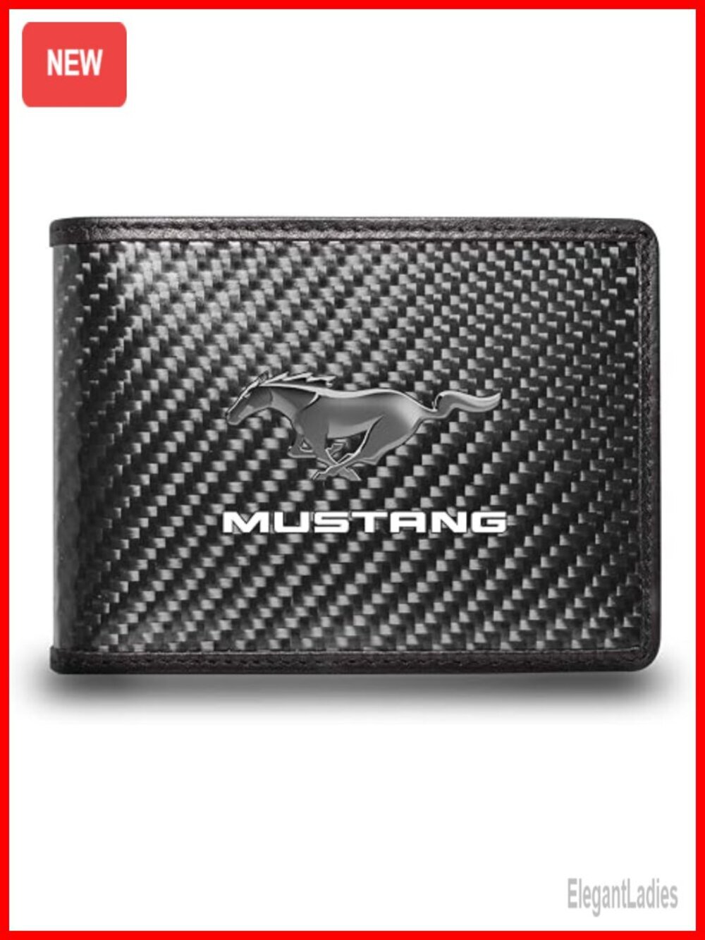 Real Carbon Fiber RFID Blocking Bifold Wallet with 4 Card Slots